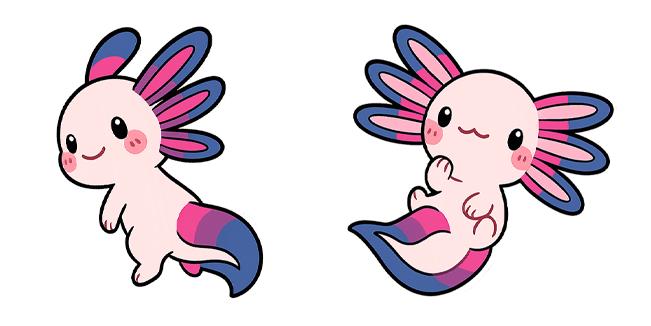 cute axolotl custom cursor