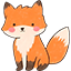 Cute Baby Fox & Fly Agaric