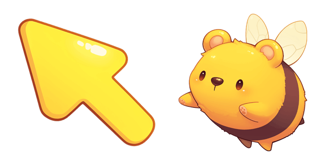 cute bee bear custom cursor