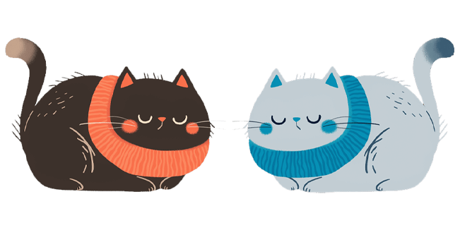 cute cat negative custom cursor