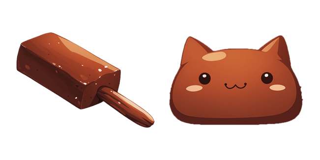 cute choco kitty popslice custom cursor