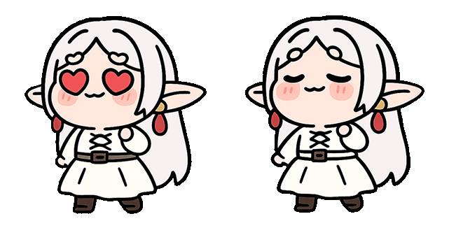 cute frieren sousou no frieren animated custom cursor