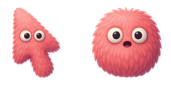 cute furball creature custom cursor