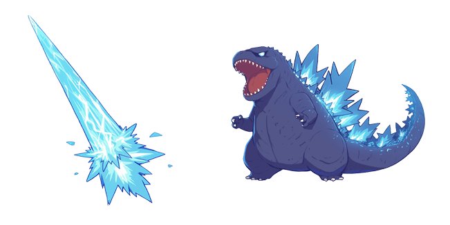 cute godzilla atomic blast custom cursor