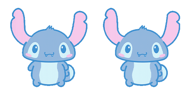 cute stitch animated custom cursor