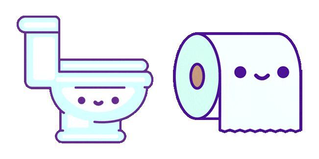 cute toilet paper animated custom cursor