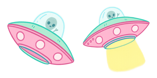 cute ufo alien custom cursor