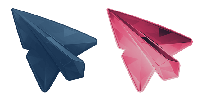 dark & red faceted crystal style custom cursor