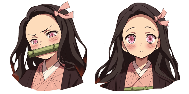 Demon Slayer Confused Nezuko Kamado Cursor - Sweezy Custom Cursors