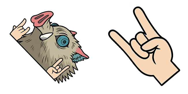 demon slayer cool inosuke hashibira custom cursor