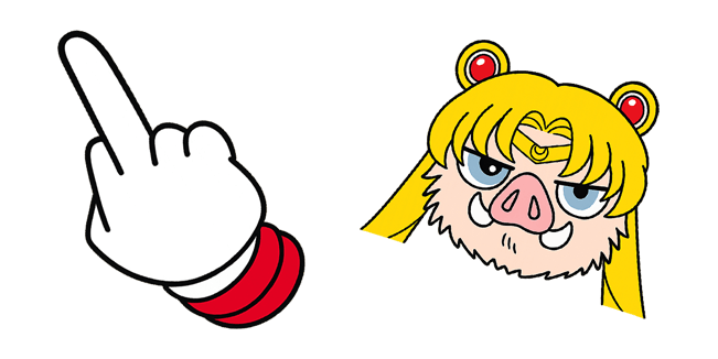 demon slayer inosuke x sailor moon custom cursor