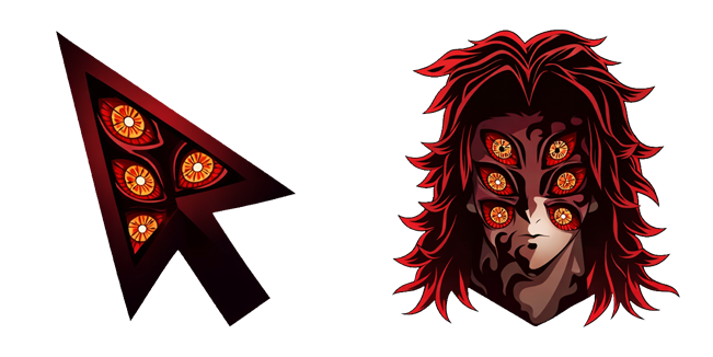 demon slayer kokushibo & arrow custom cursor