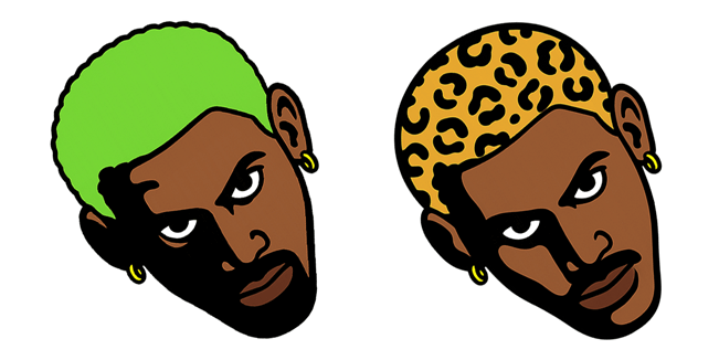dennis rodman hairstyle custom cursor