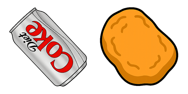 diet coke & chicken nuggets custom cursor