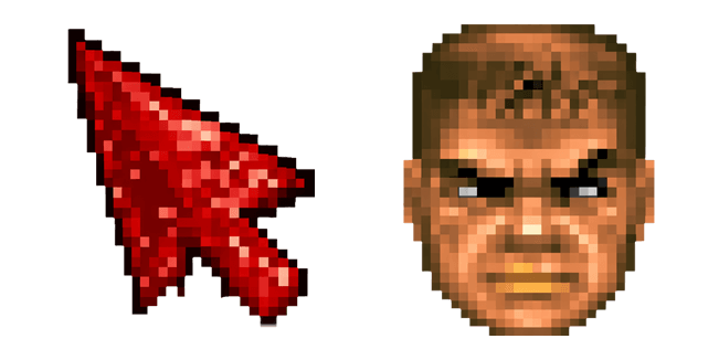 doom pixel custom cursor