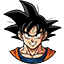 Dragon Ball Goku Face & Blue Energy Arrow
