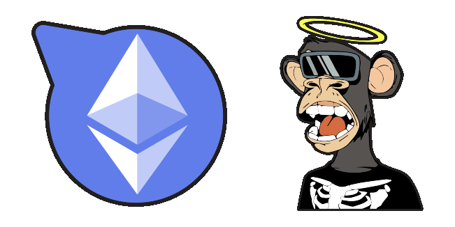 ethereum & bored ape nft animated custom cursor