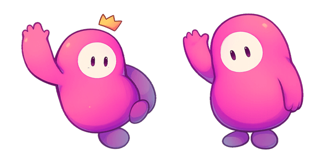 fall guys pink bean custom cursor