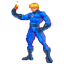 Fantastic Four Human Torch Pixel Animated