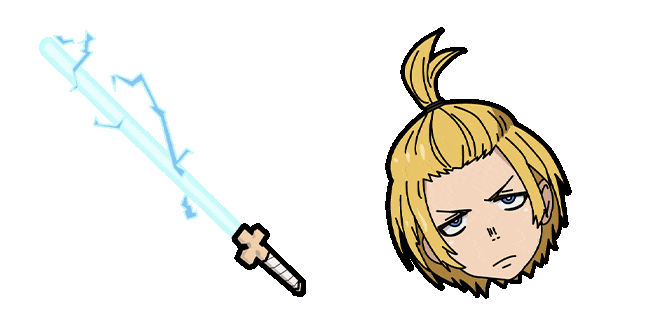 fire force arthur boyle excalibur animated custom cursor
