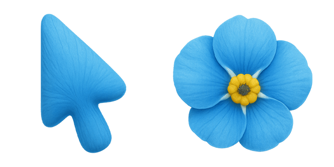 forget me not flower custom cursor