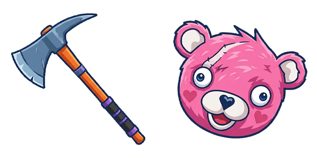 fortnite cuddle team leader and axe custom cursor
