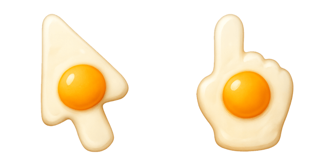 fried egg custom cursor