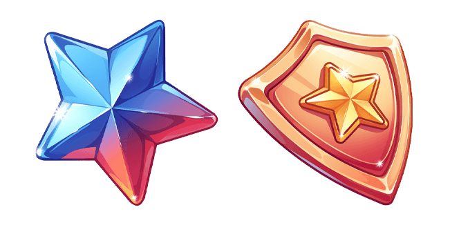 game star & shield custom cursor