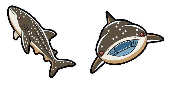gentle giant whale shark animated custom cursor