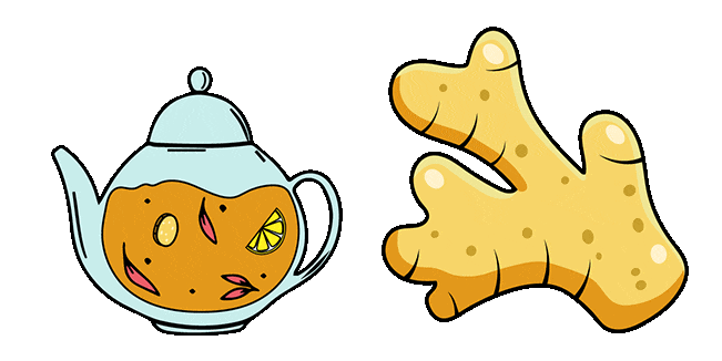 glass teapot ginger root Animated custom cursor