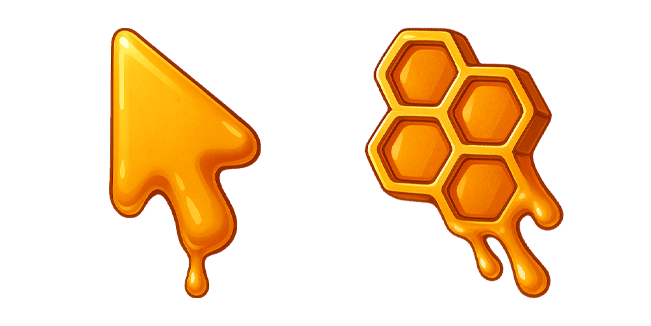 golden honeycomb custom cursor
