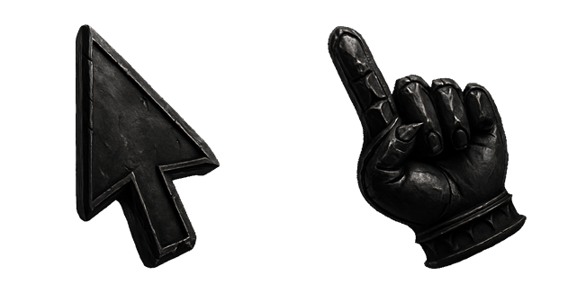 gothic stone arrow & gauntlet custom cursor