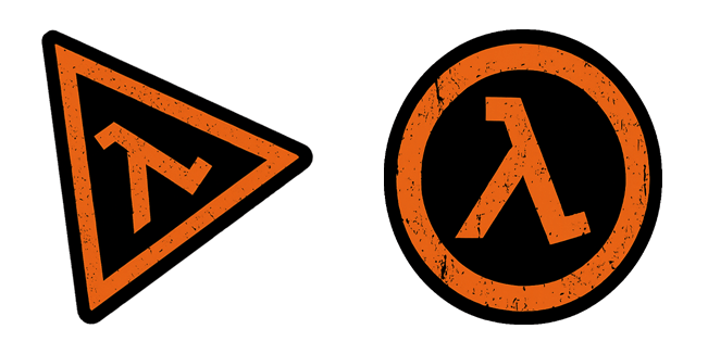 half life logo custom cursor