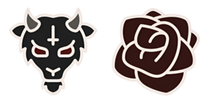 Halloween Dark Rose & Demon Cursor - Halloween Cursors - Sweezy