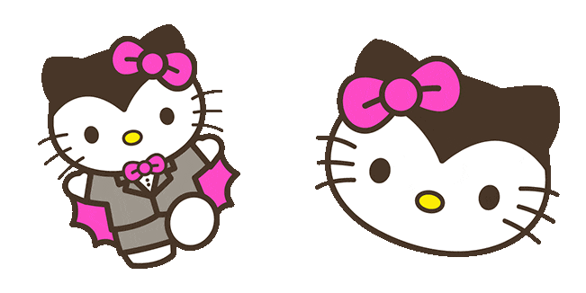 halloween hello kitty vampire animated custom cursor