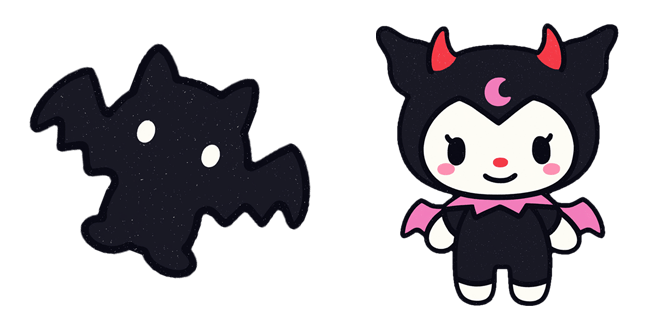 halloween kuromi devil bat custom cursor