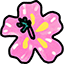 Hand-Drawn Pineapple & Hibiscus Flower