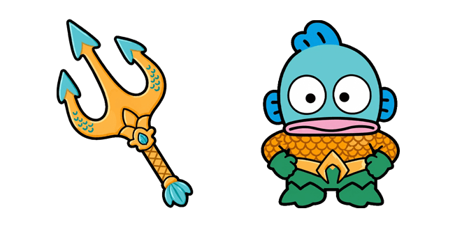 hangyodon aquaman and golden trident custom cursor