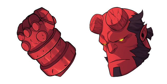 hellboy hand head custom cursor