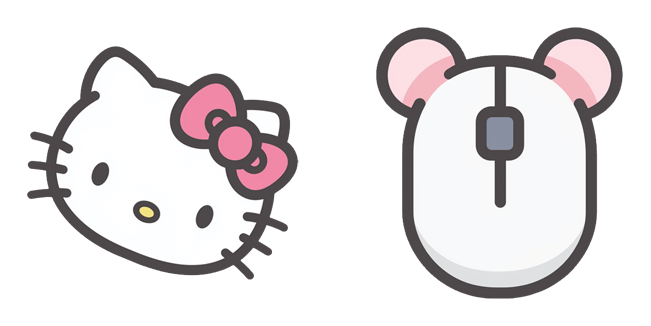 hello kitty kawaii mouse custom cursor