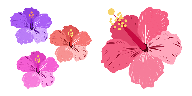 hibiscus animated custom cursor
