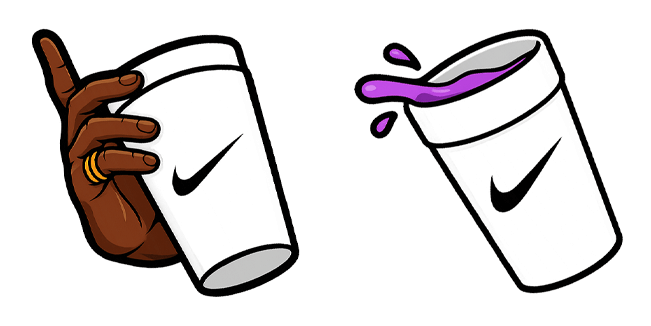 hip hop purple drink custom cursor