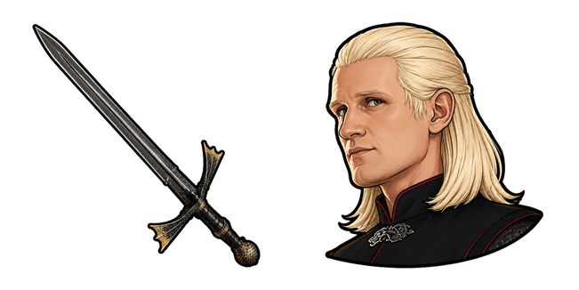 house of the dragon daemon targaryen dark sister custom cursor
