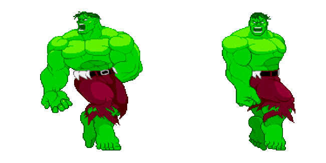 hulk spinning pixel animated custom cursor
