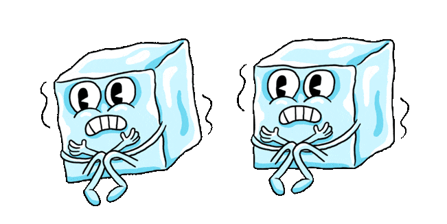 ice cube frozen animated custom cursor