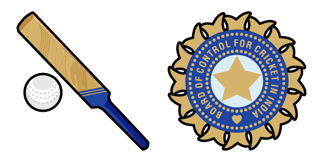 indian cricket bat logo custom cursor