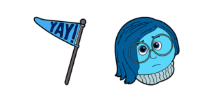 Inside Out Sadness Cursor - Cartoons Cursors - Sweezy Cursors