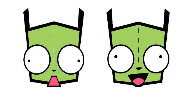 invader zim gir face custom cursor