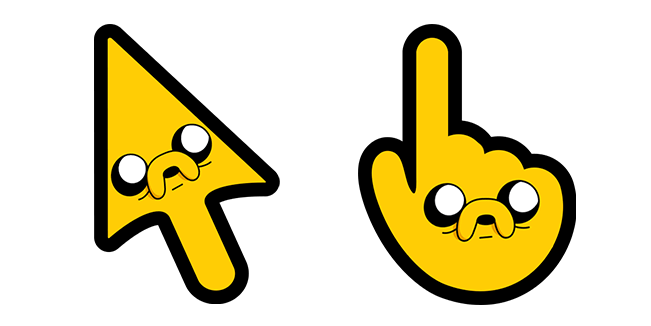 jake the dog arrow animated custom cursor