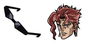 JoJo's Bizarre Adventure Noriaki Kakyoin & Glasses Cursor